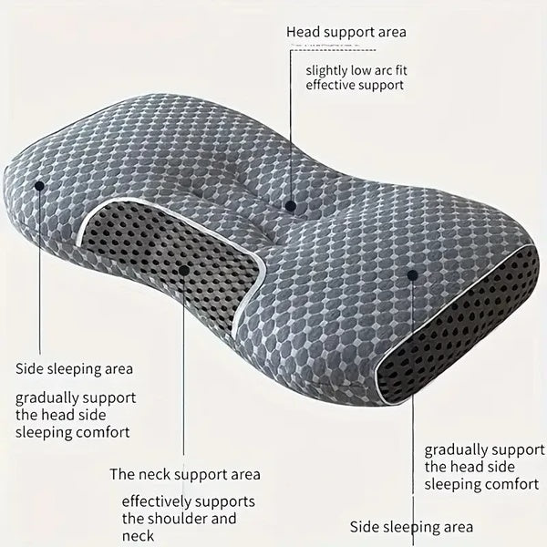 3D Knitted Cotton Neck Support Pillow