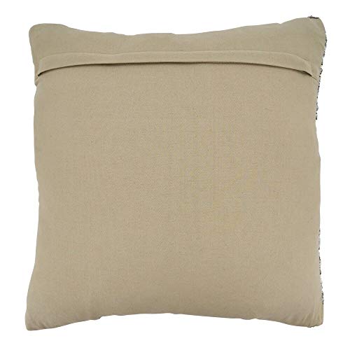Gray Diamond Textured Cotton Throw Pillow