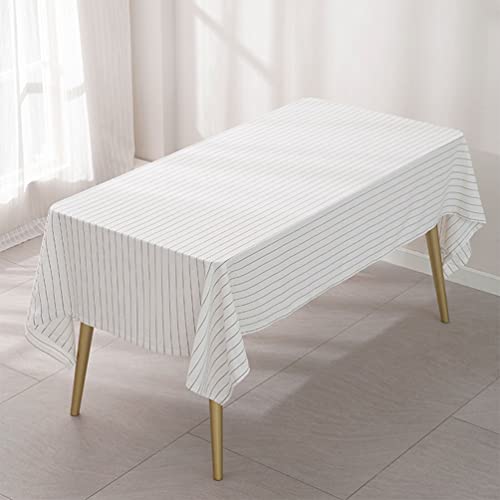 Casual Pinstripe Cotton Tablecloth
