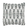 Gray Diamond Textured Cotton Throw Pillow