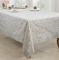 Sequin Floral Embroidered Tablecloth