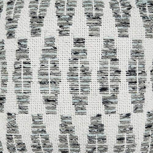 Gray Diamond Textured Cotton Throw Pillow