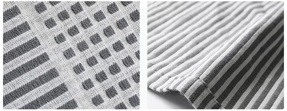 Modern Woven Stripe Cotton Tablecloth