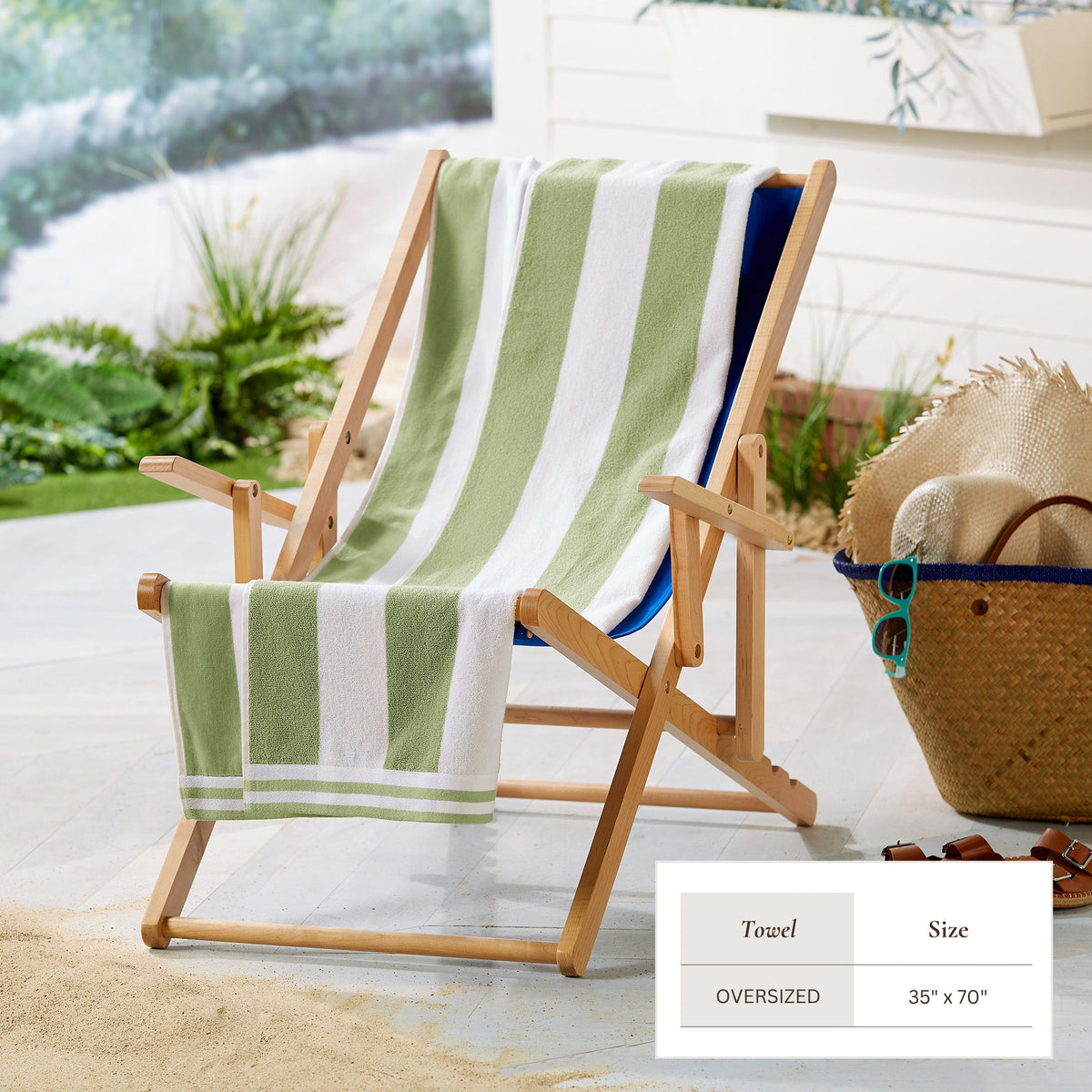 Edgartown Striped Cabana Beach Towel