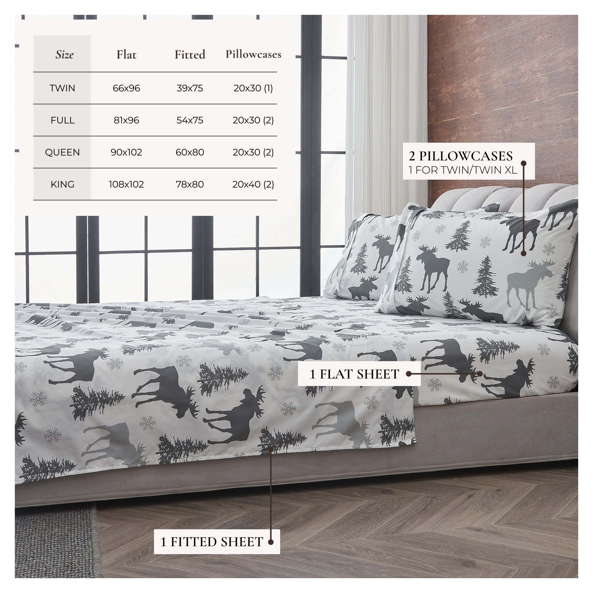 Mountain Ridge Lodge Printed Sheet Set