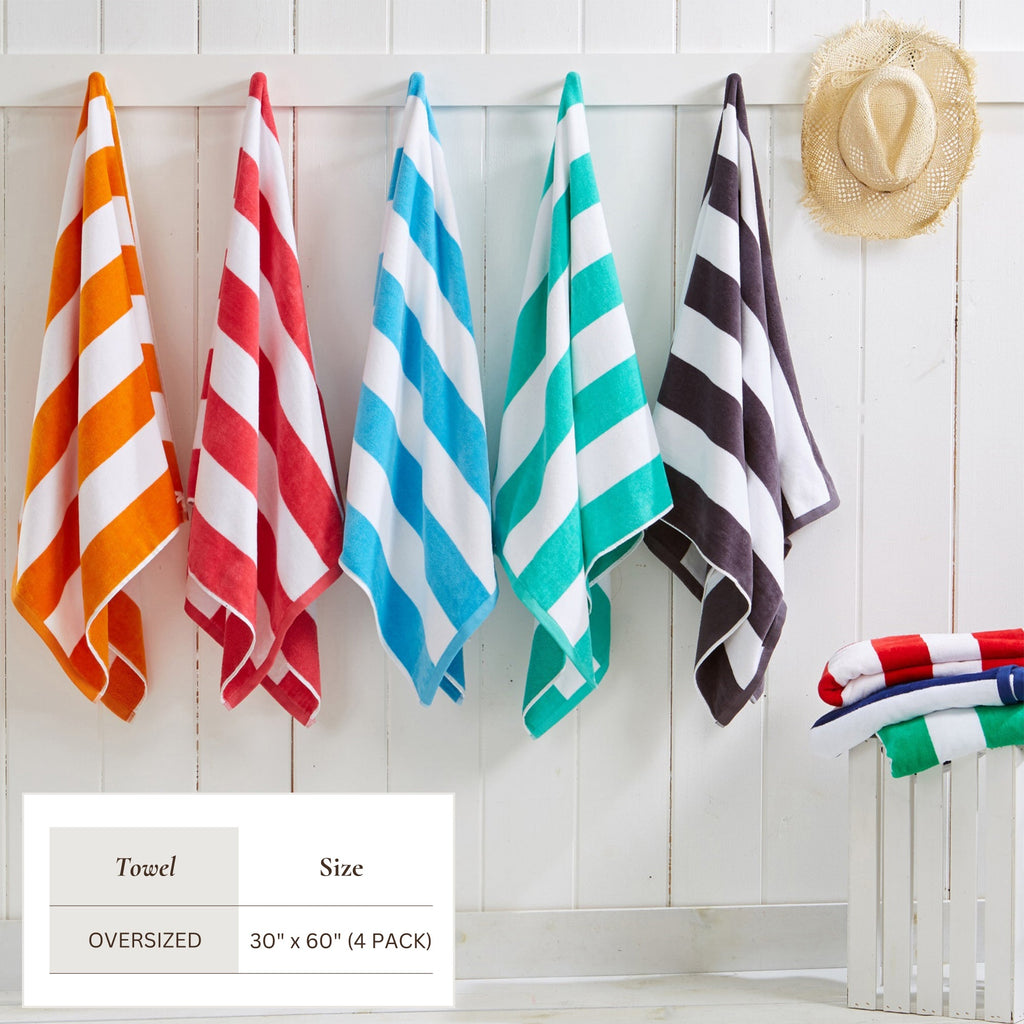 Novia Cabana Stripe Cotton Beach Towel