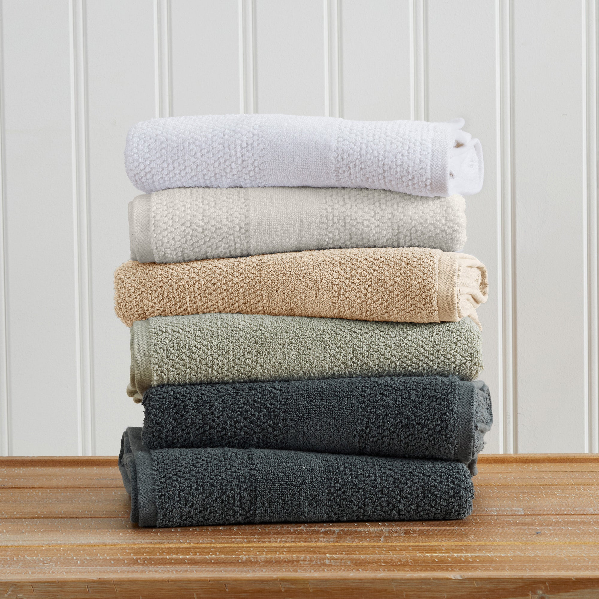 Marbella Textured Cotton Bath Towel Set