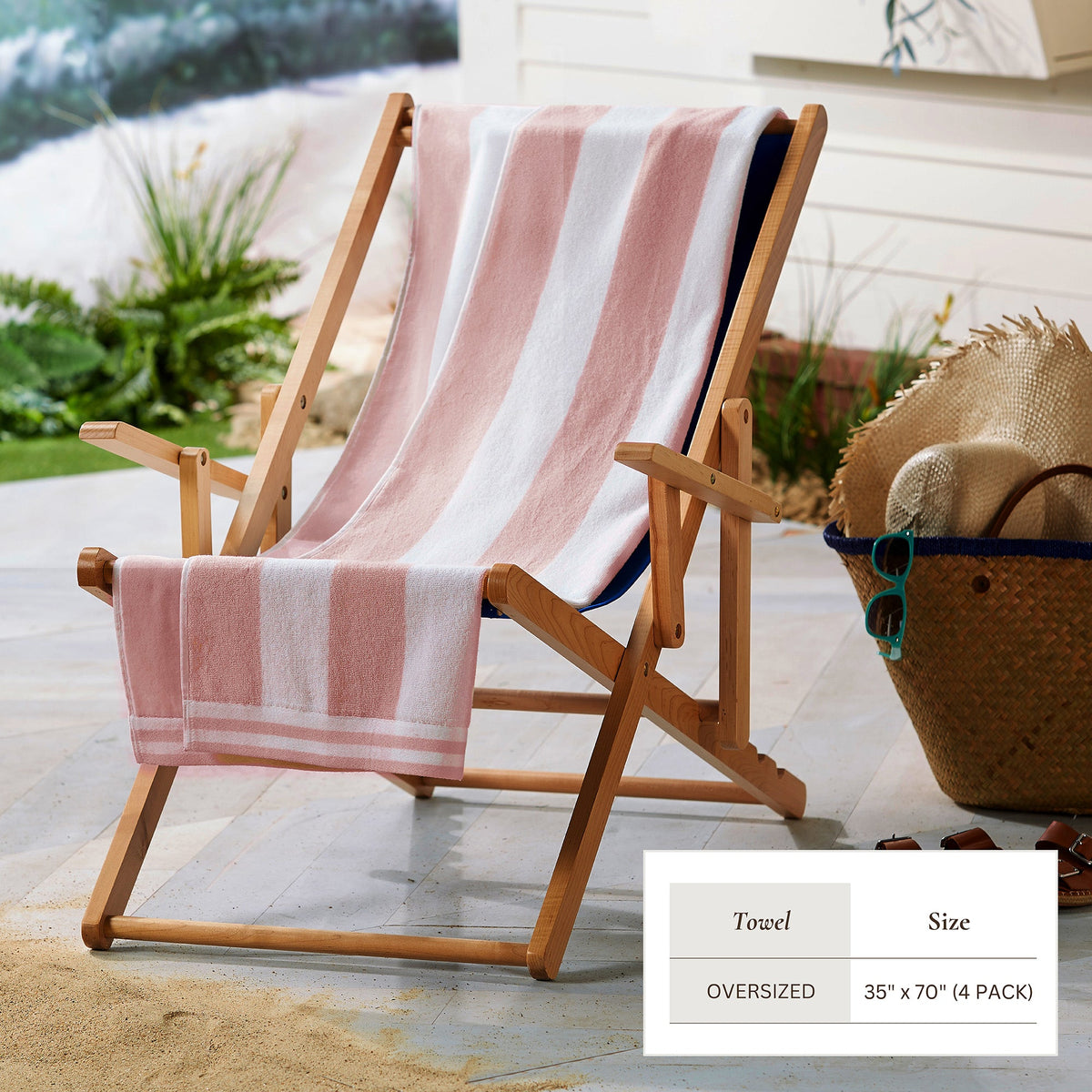 Edgartown Striped Cabana Beach Towel
