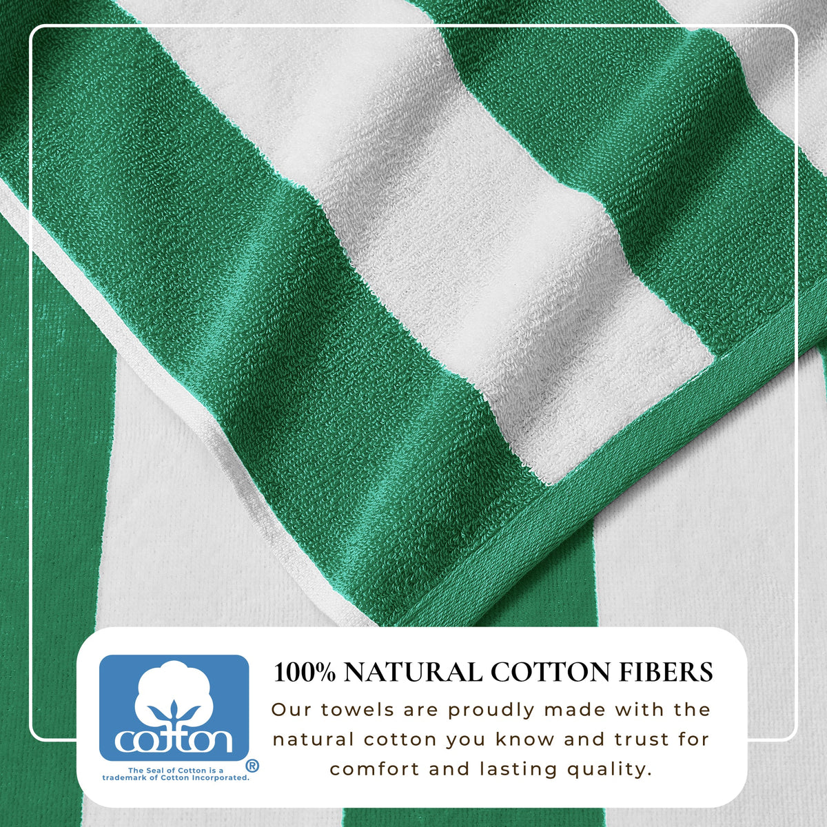Novia Cabana Stripe Cotton Beach Towel