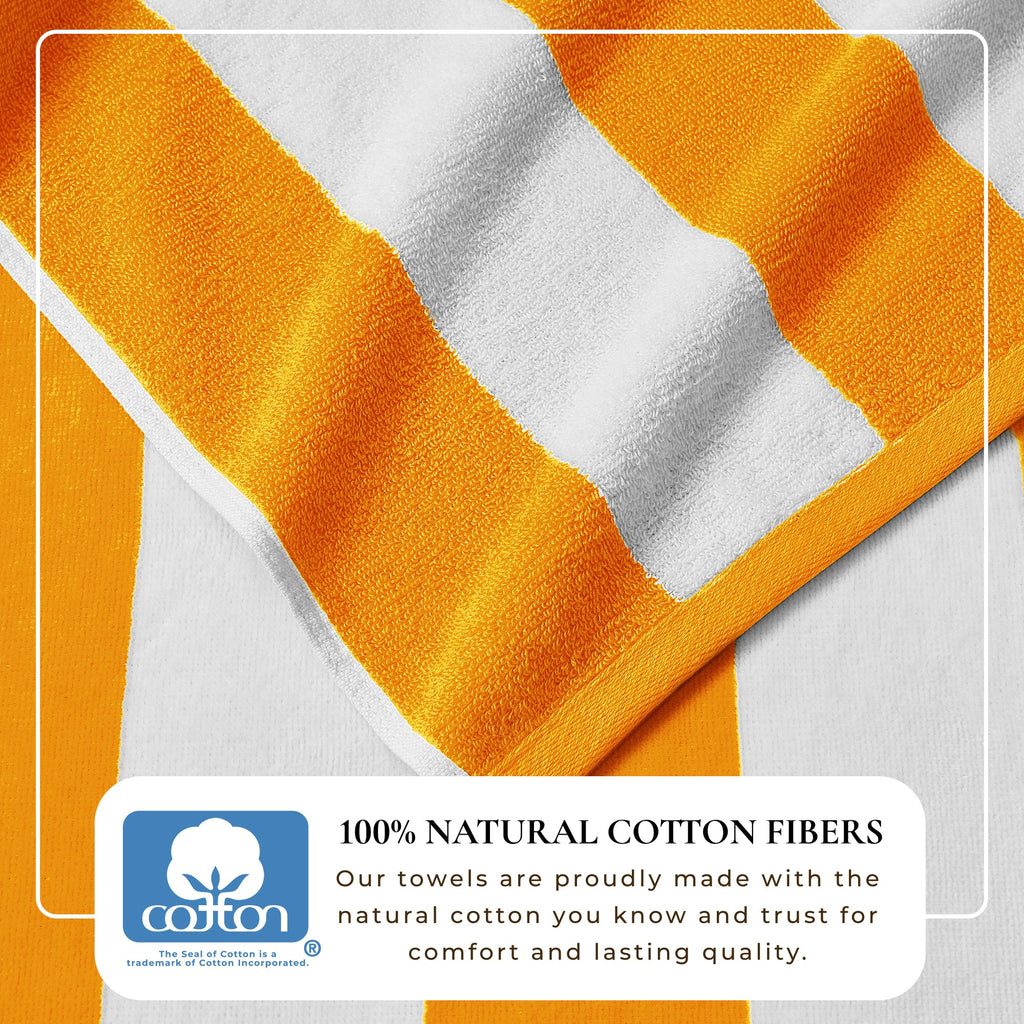Novia Cabana Stripe Cotton Beach Towel