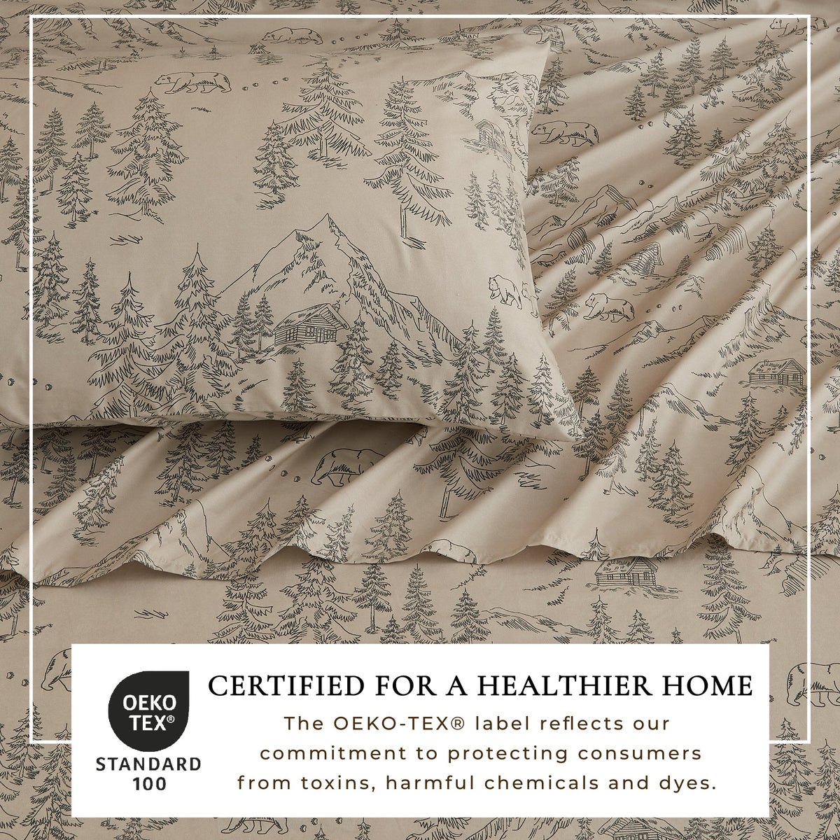 Mountain Ridge Lodge Printed Sheet Set