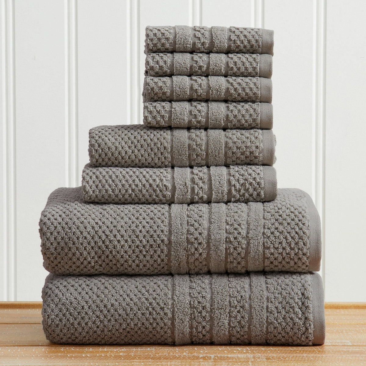 Giuliana Checkered Cotton Bath Towel Set