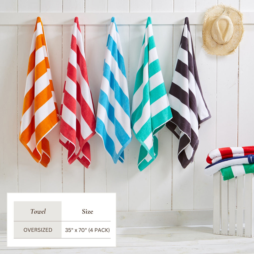 Novia Cabana Stripe Cotton Beach Towel