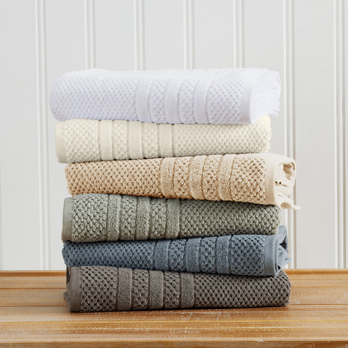 Giuliana Checkered Cotton Bath Towel Set