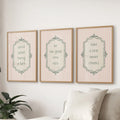 Funny Bathroom Wall Art Print Set