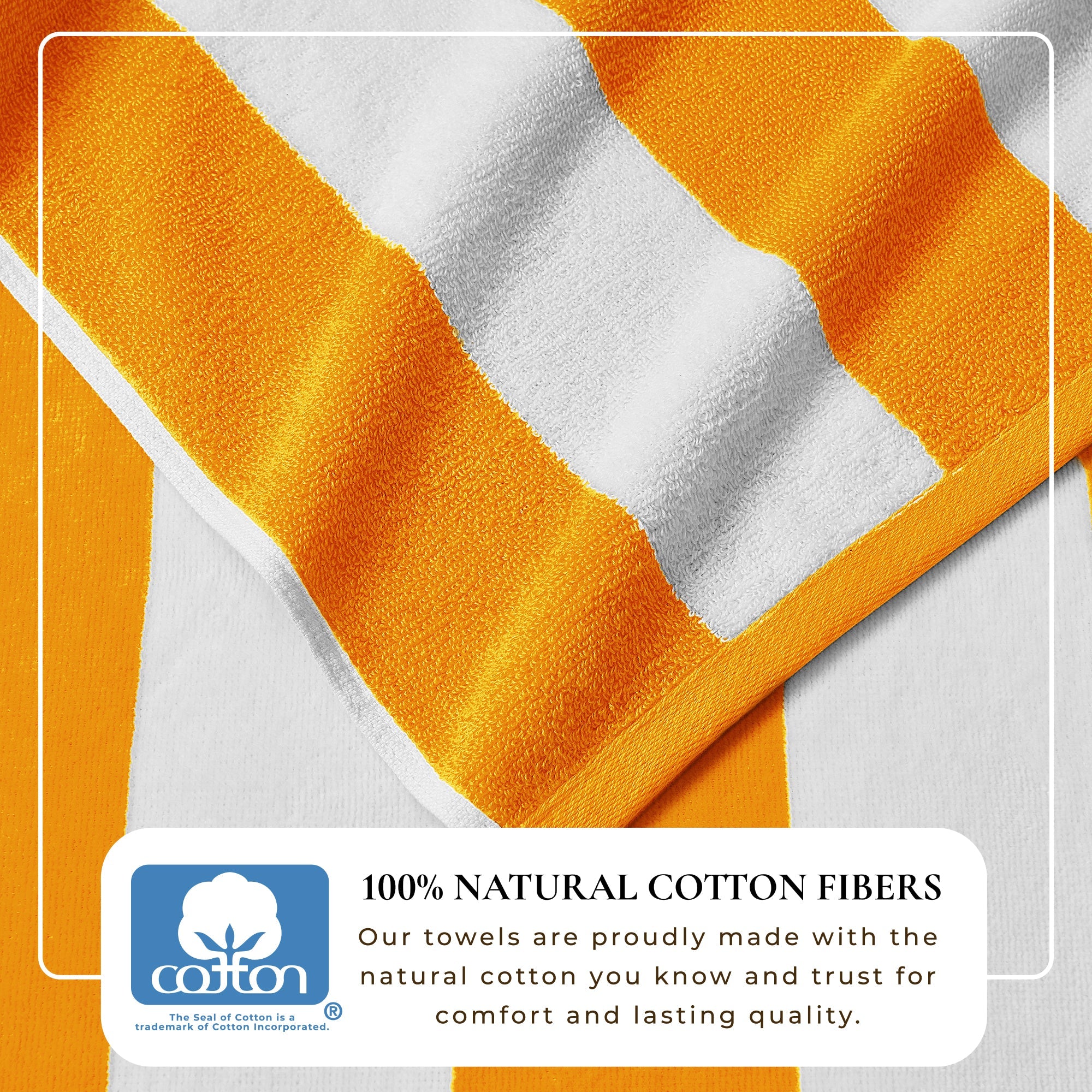 Novia Cabana Stripe Cotton Beach Towel