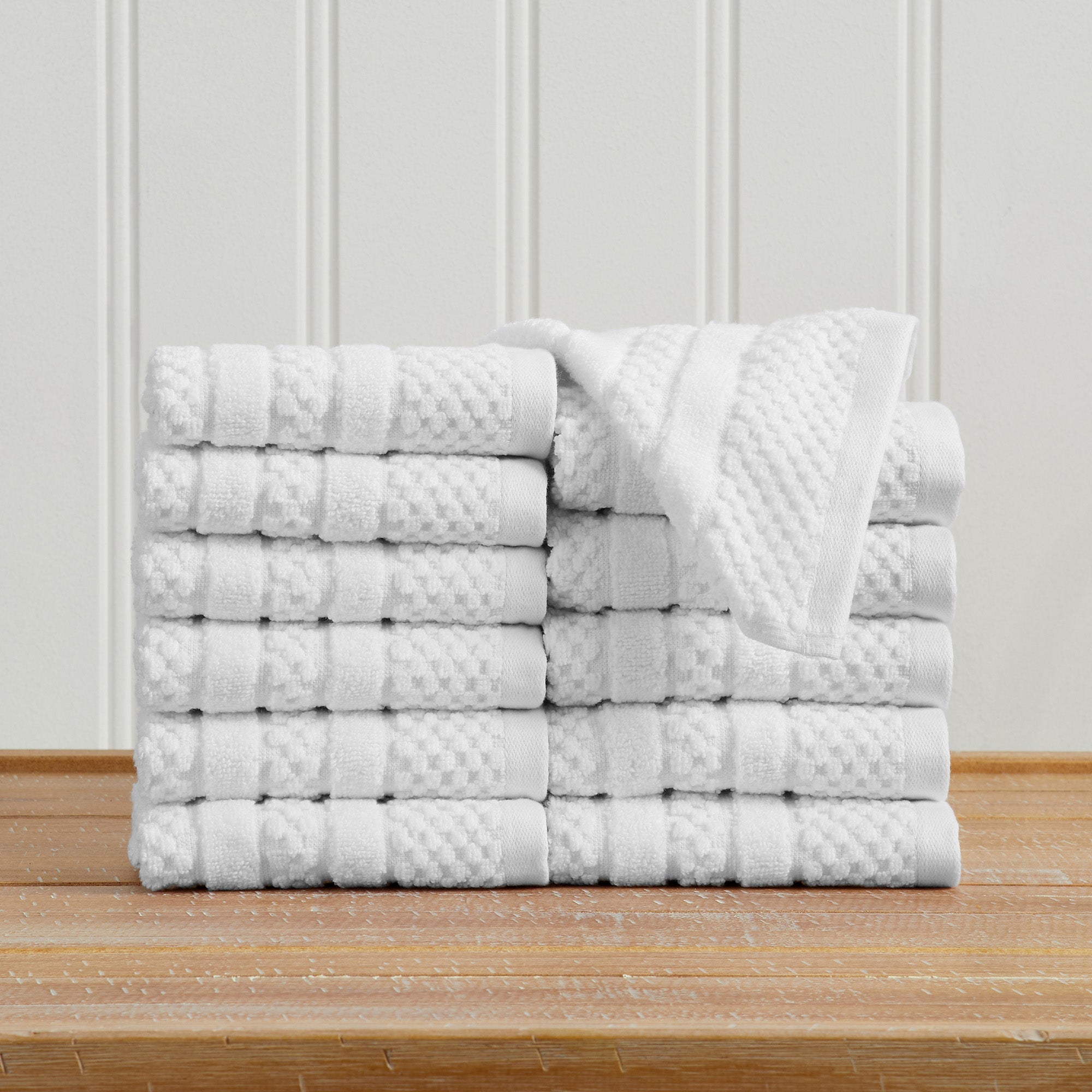 Giuliana Checkered Cotton Bath Towel Set