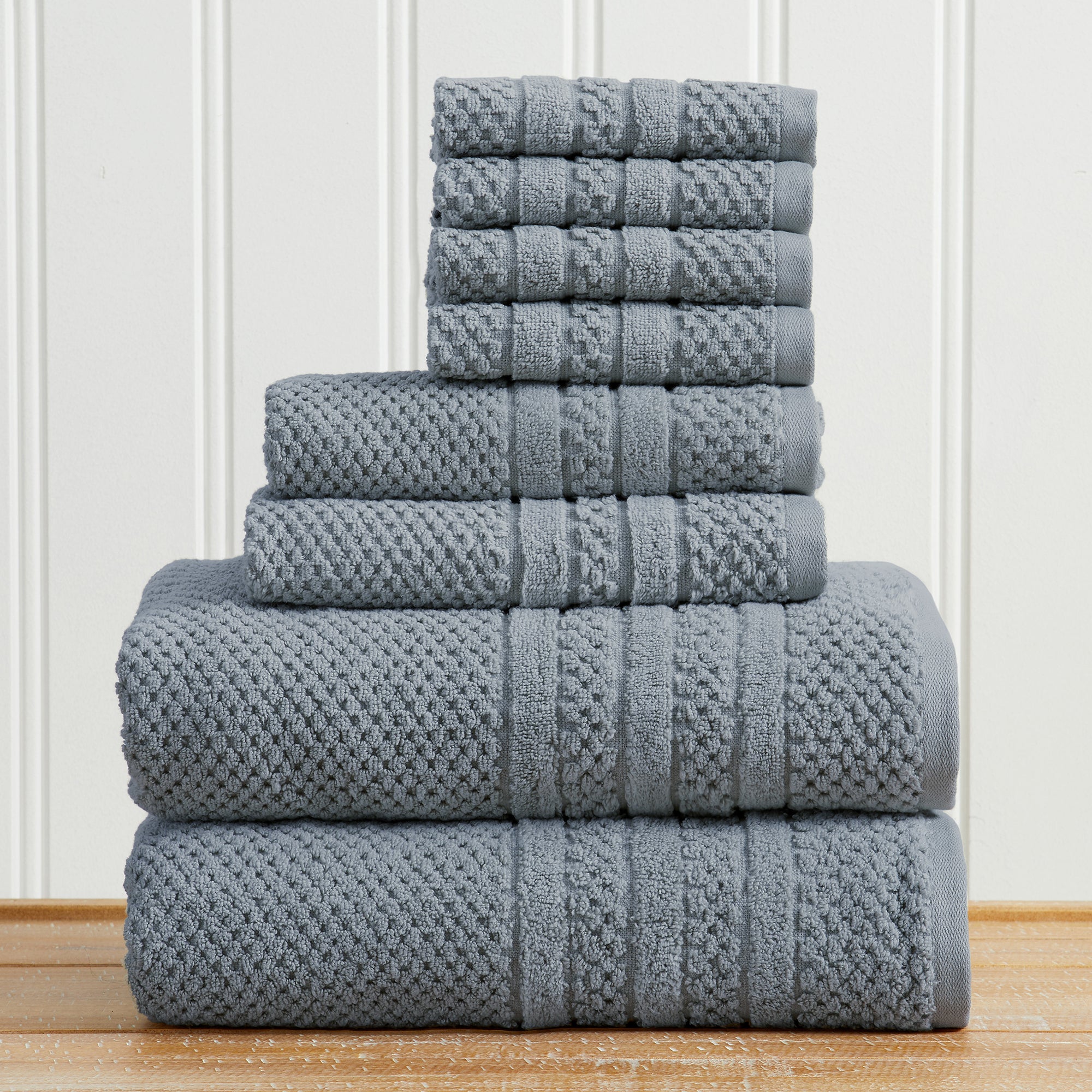 Giuliana Checkered Cotton Bath Towel Set