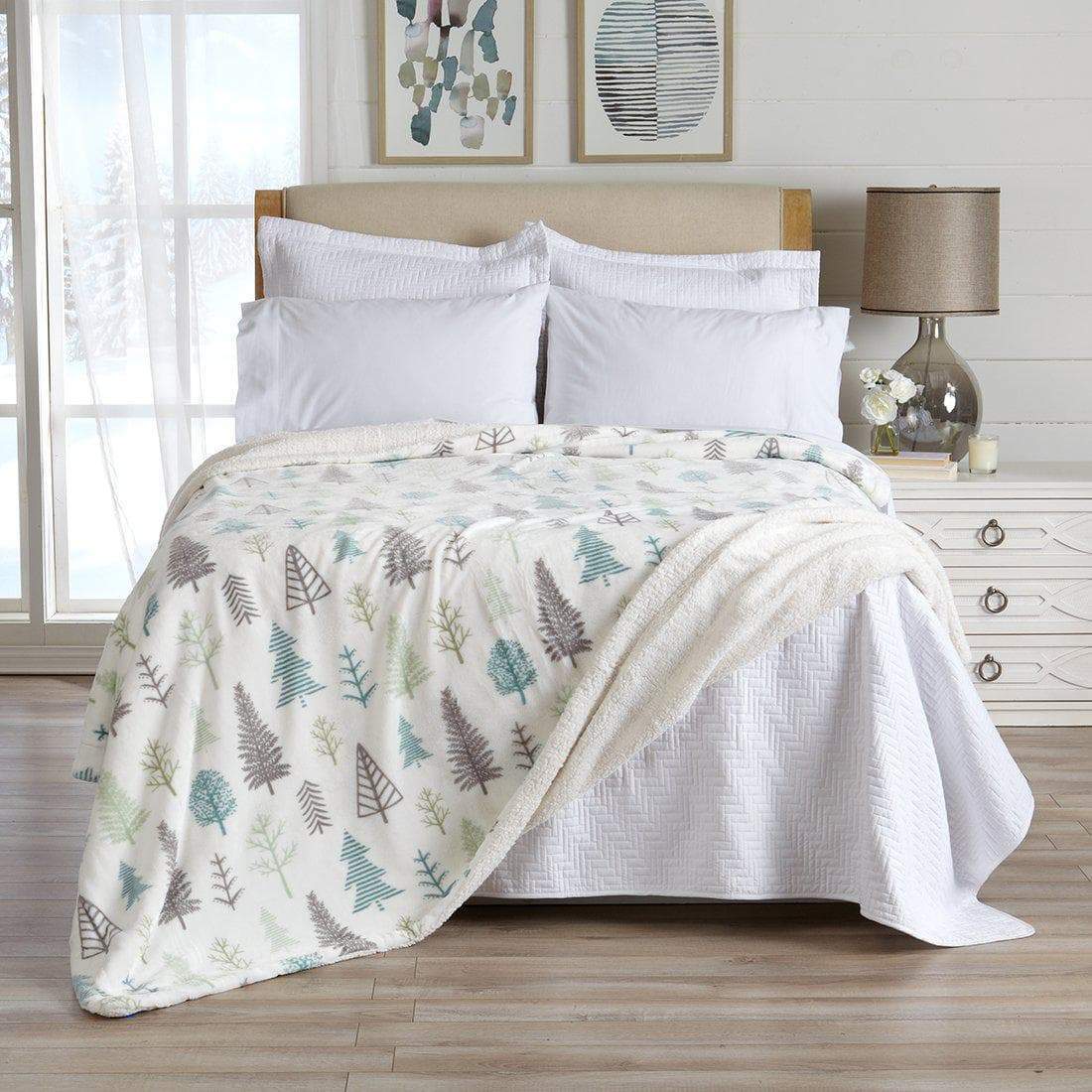 Kinsley Velvet Plush Sherpa Blanket