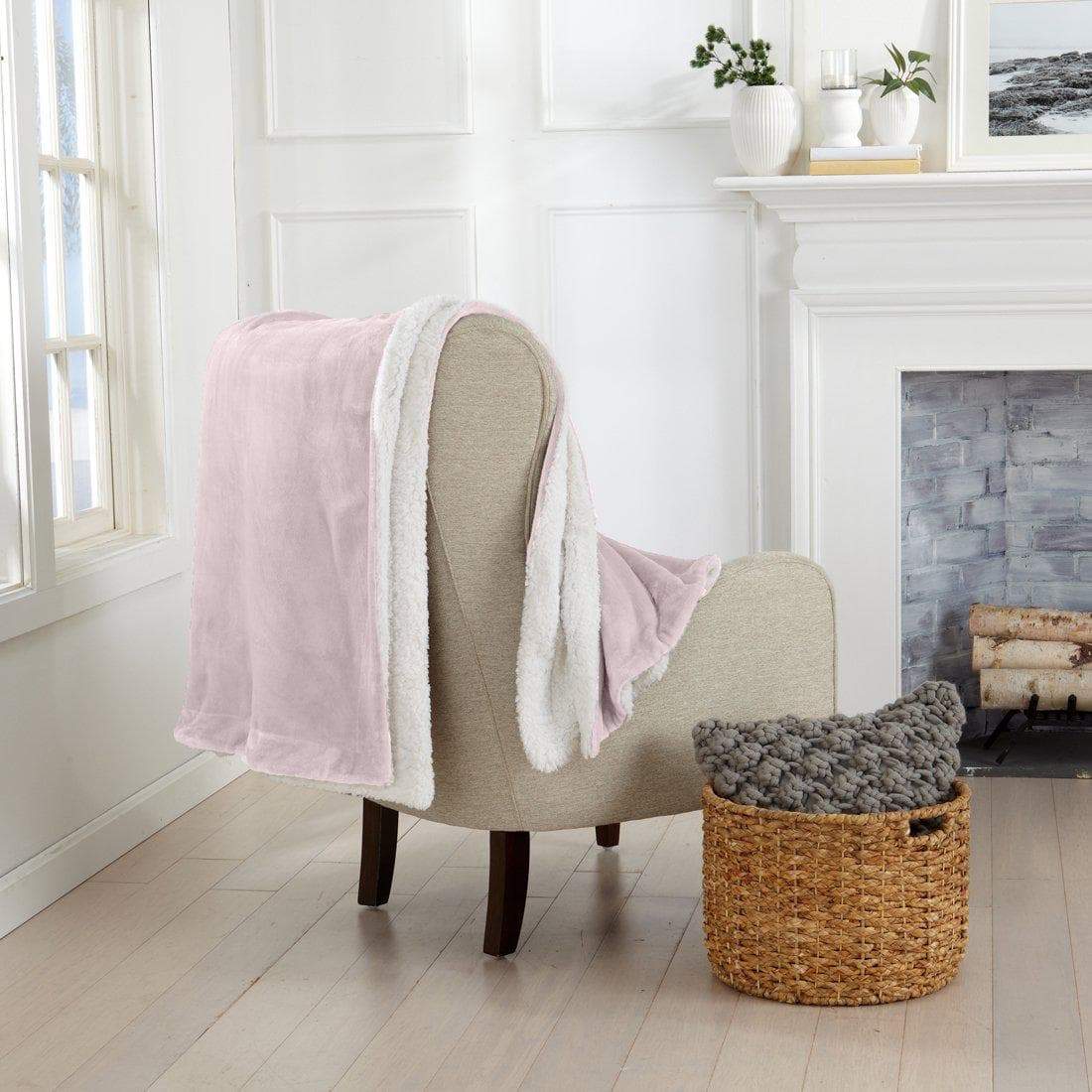 Kinsley Velvet Plush Sherpa Blanket