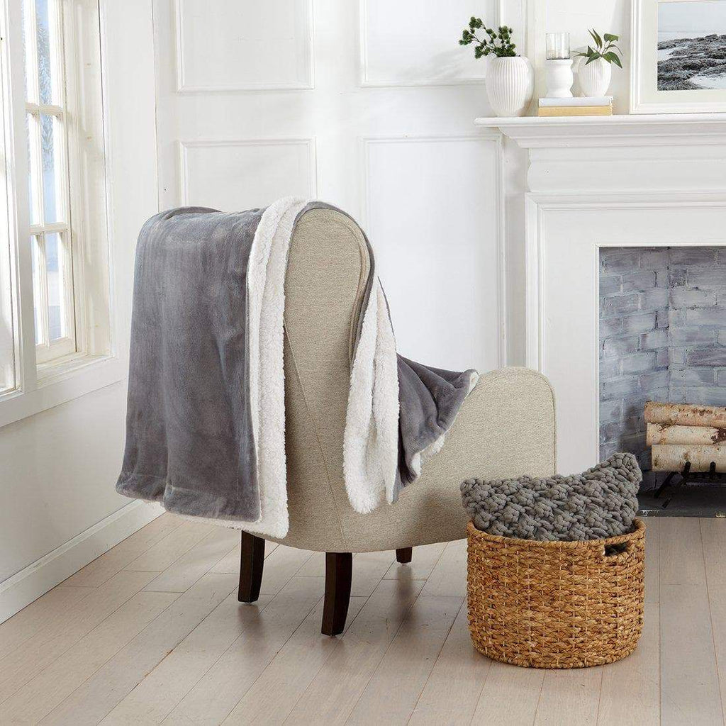 Kinsley Velvet Plush Sherpa Blanket