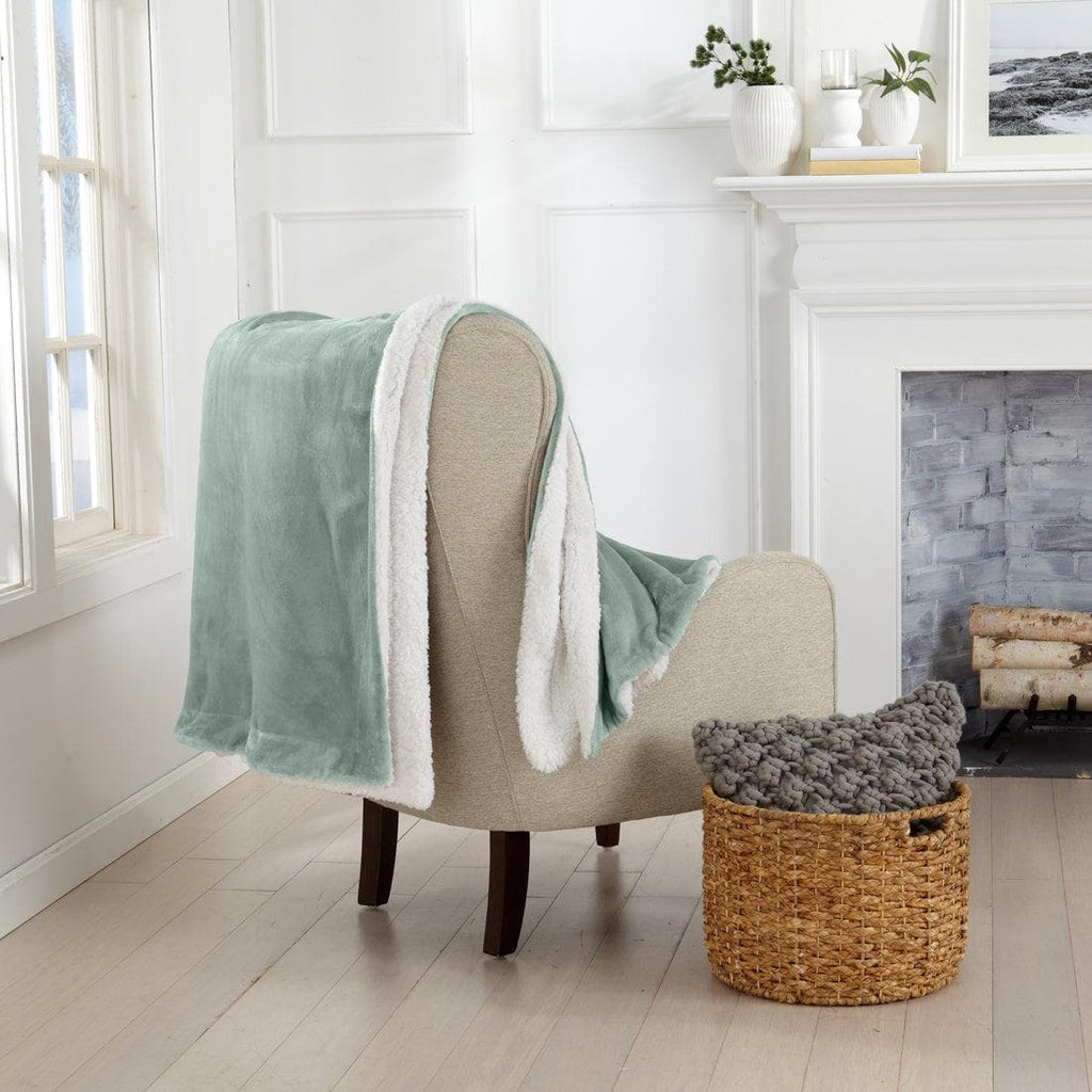 Kinsley Velvet Plush Sherpa Blanket
