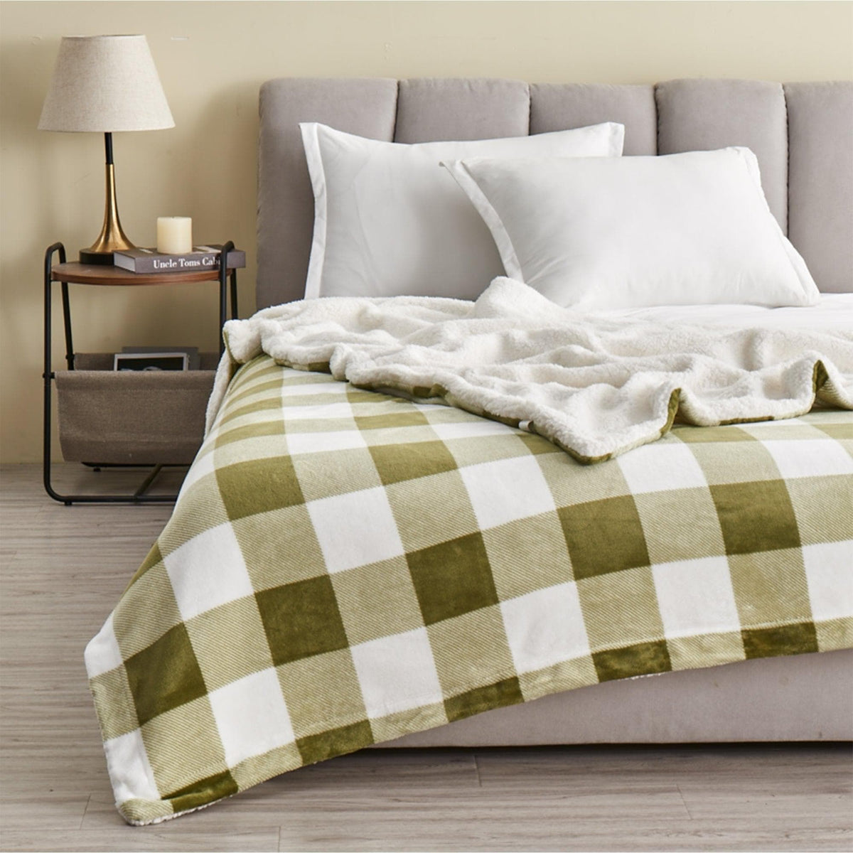 Kinsley Velvet Plush Sherpa Blanket