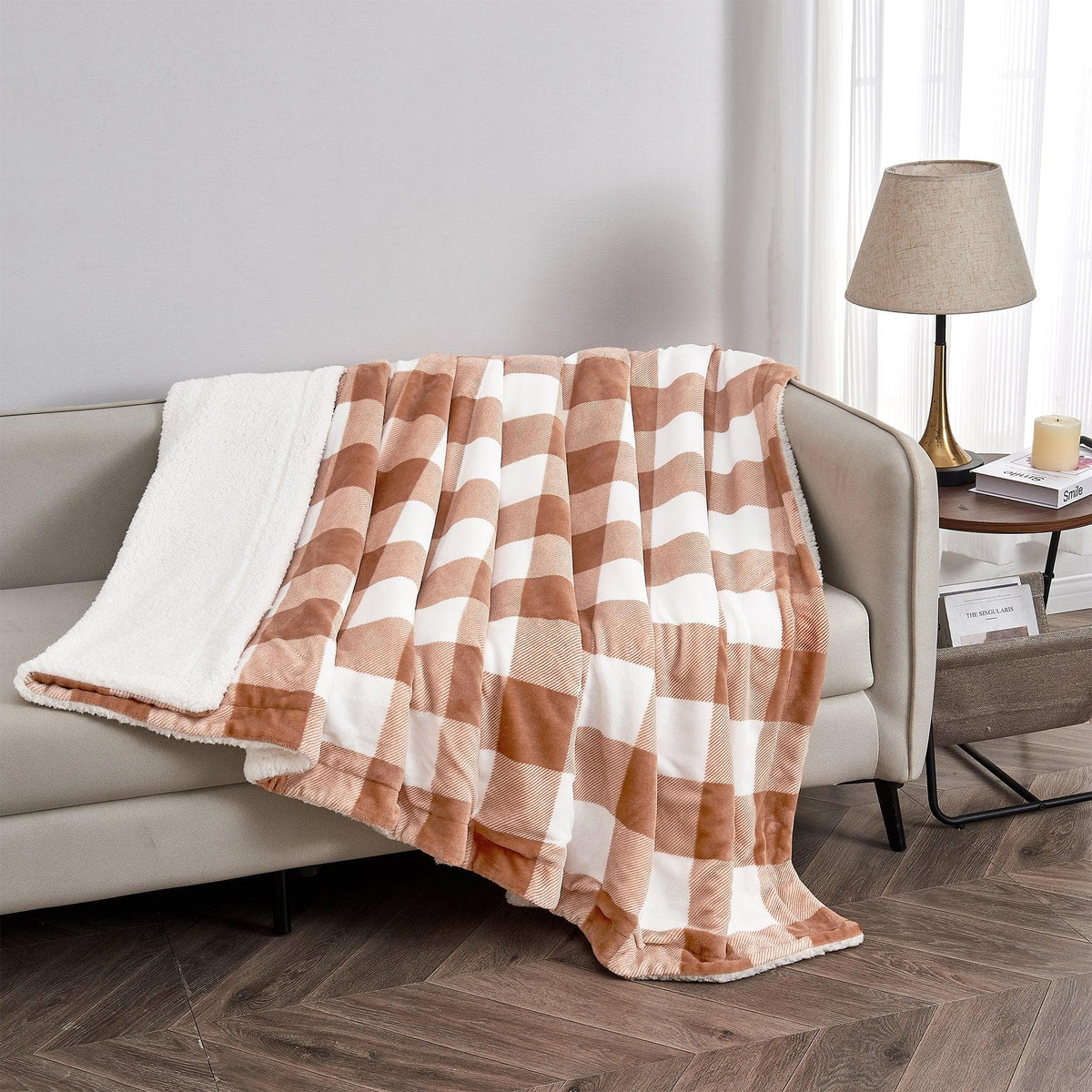 Kinsley Velvet Plush Sherpa Blanket