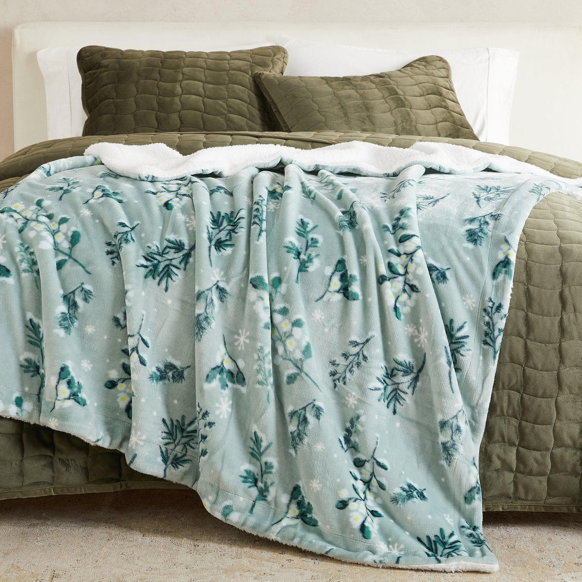 Kinsley Velvet Plush Sherpa Blanket