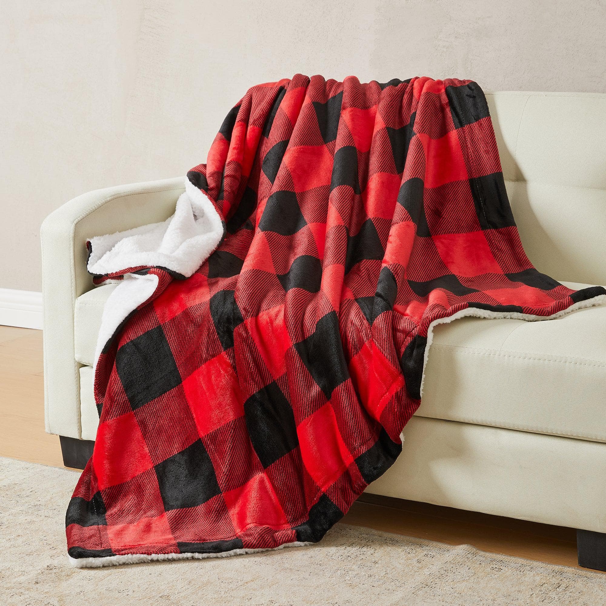 Kinsley Velvet Plush Sherpa Blanket