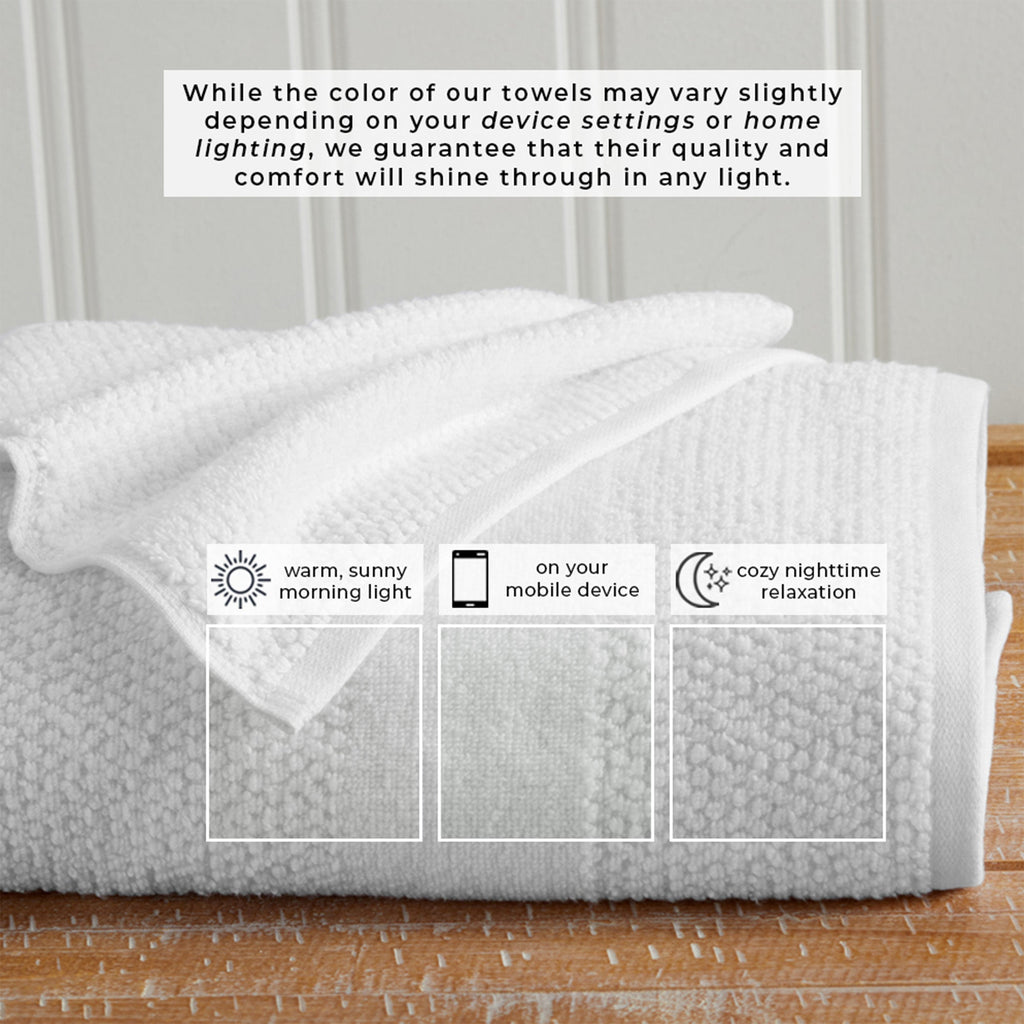 Marbella Textured Cotton Bath Towel Set