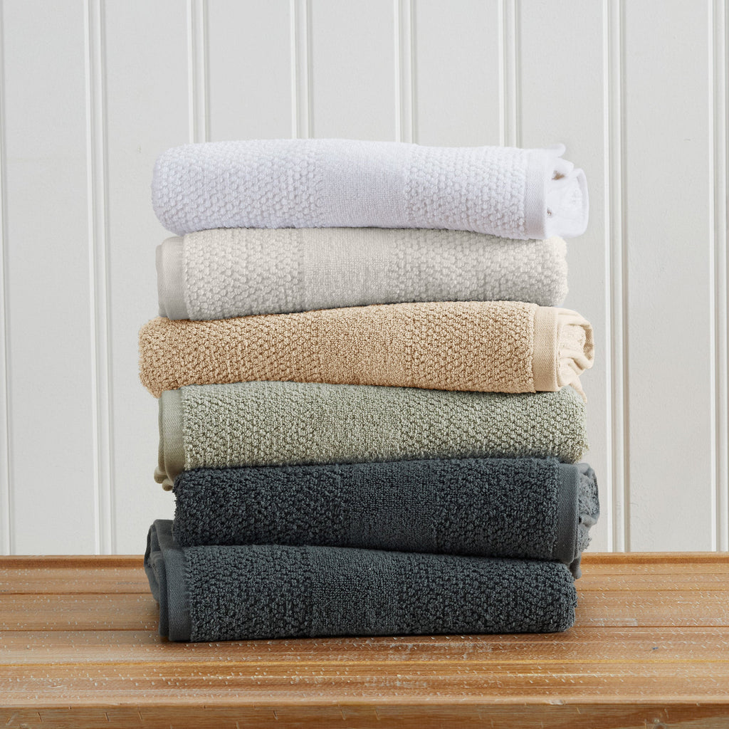 Marbella Textured Cotton Bath Towel Set