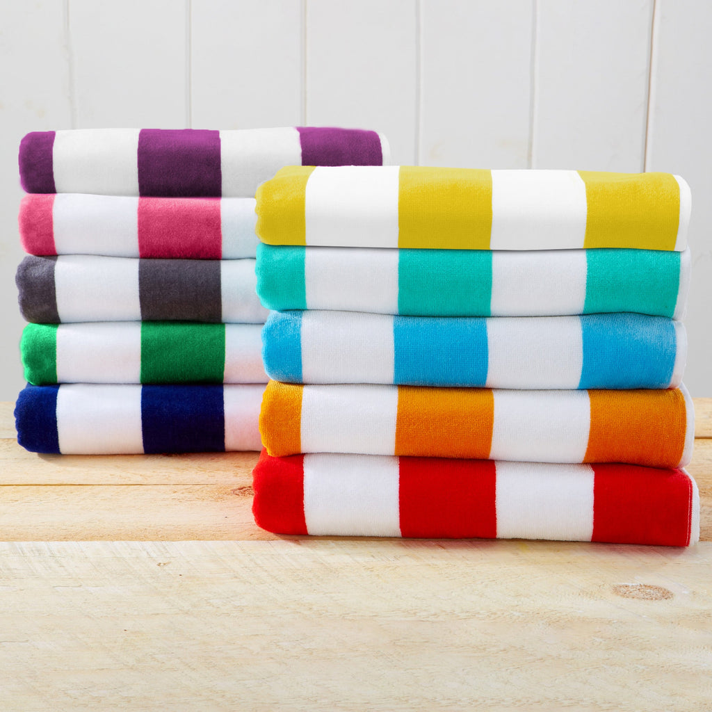 Novia Cabana Stripe Cotton Beach Towel