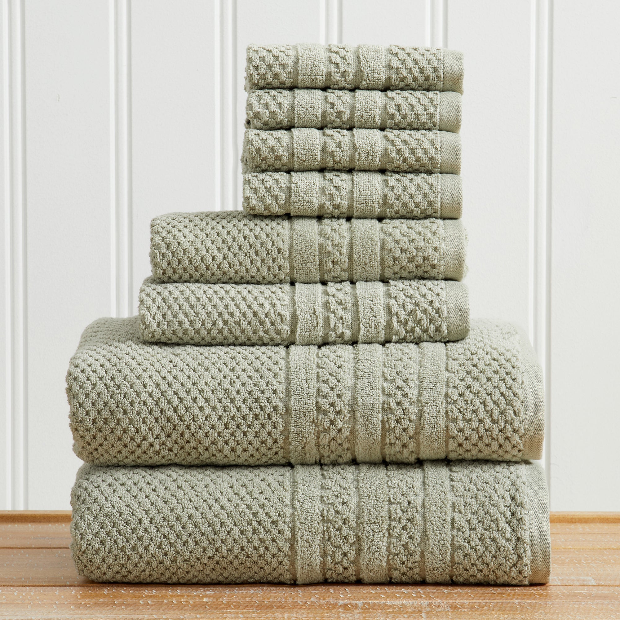 Giuliana Checkered Cotton Bath Towel Set
