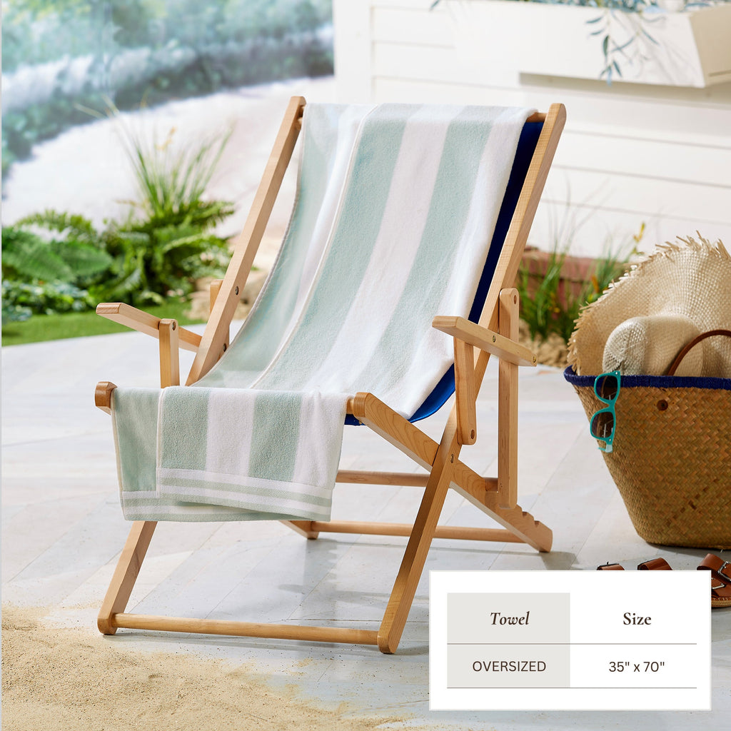 Edgartown Striped Cabana Beach Towel