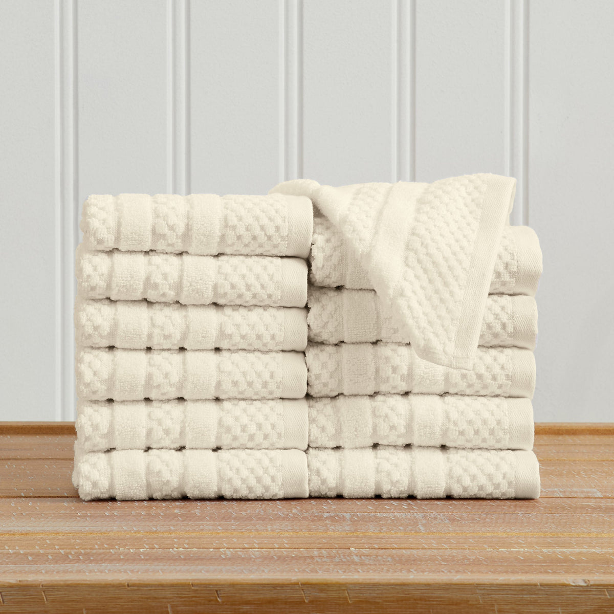Giuliana Checkered Cotton Bath Towel Set