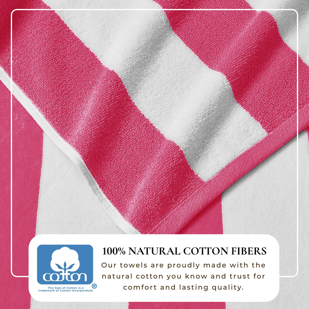 Novia Cabana Stripe Cotton Beach Towel