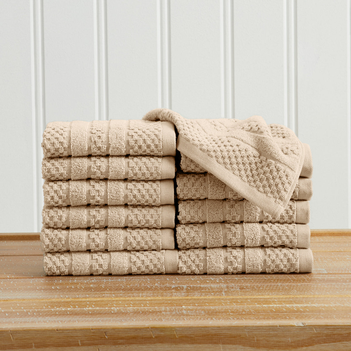 Giuliana Checkered Cotton Bath Towel Set