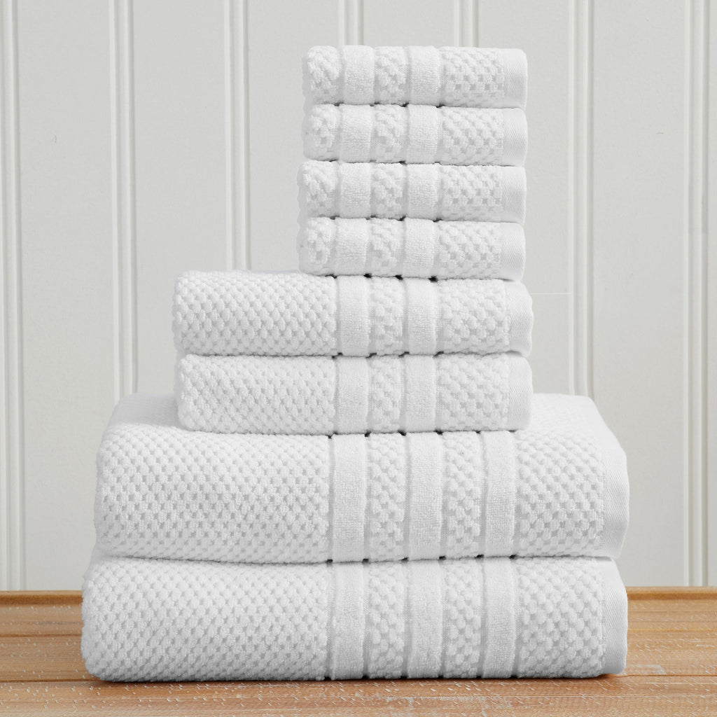 Giuliana Checkered Cotton Bath Towel Set