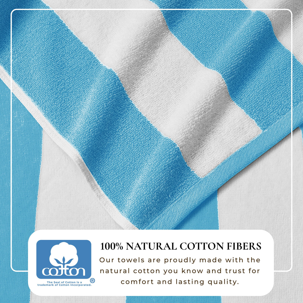 Novia Cabana Stripe Cotton Beach Towel