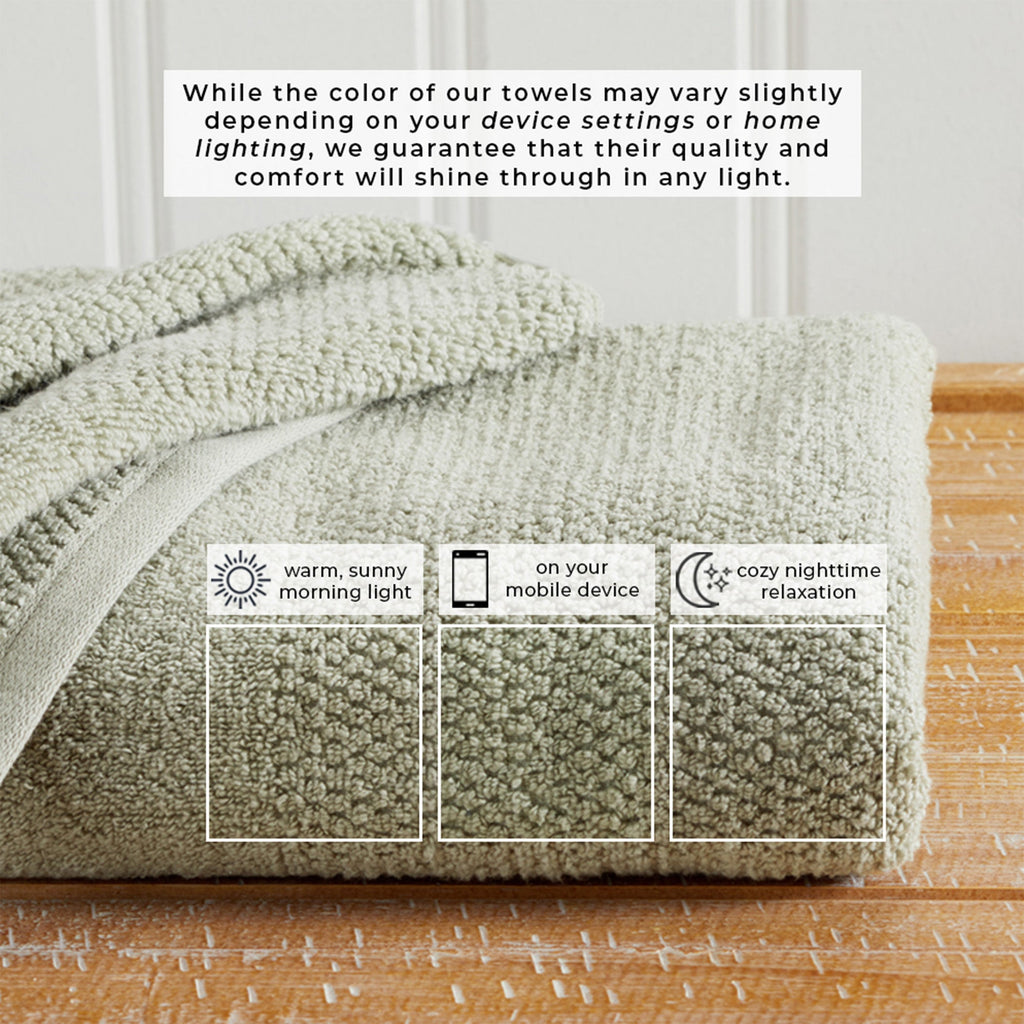 Marbella Textured Cotton Bath Towel Set