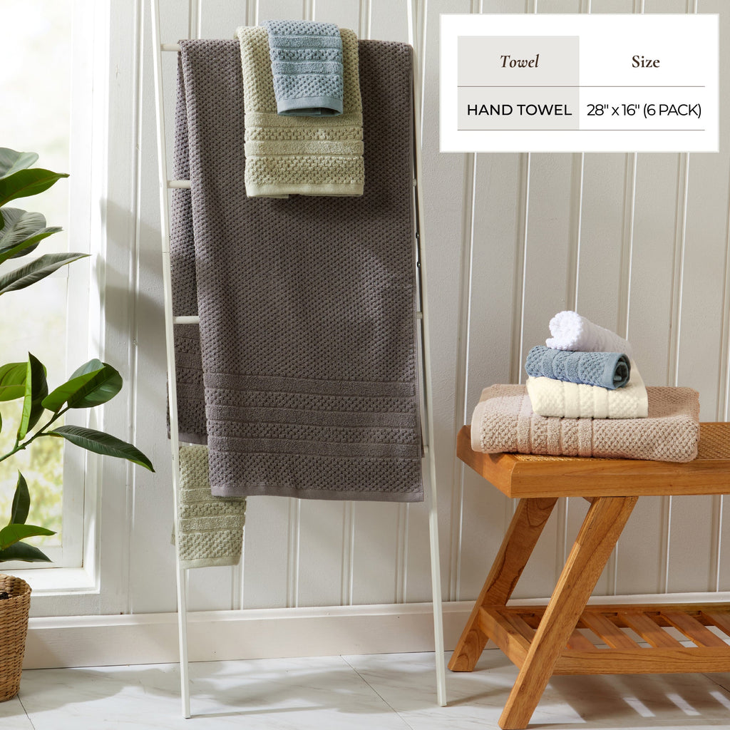 Giuliana Checkered Cotton Bath Towel Set