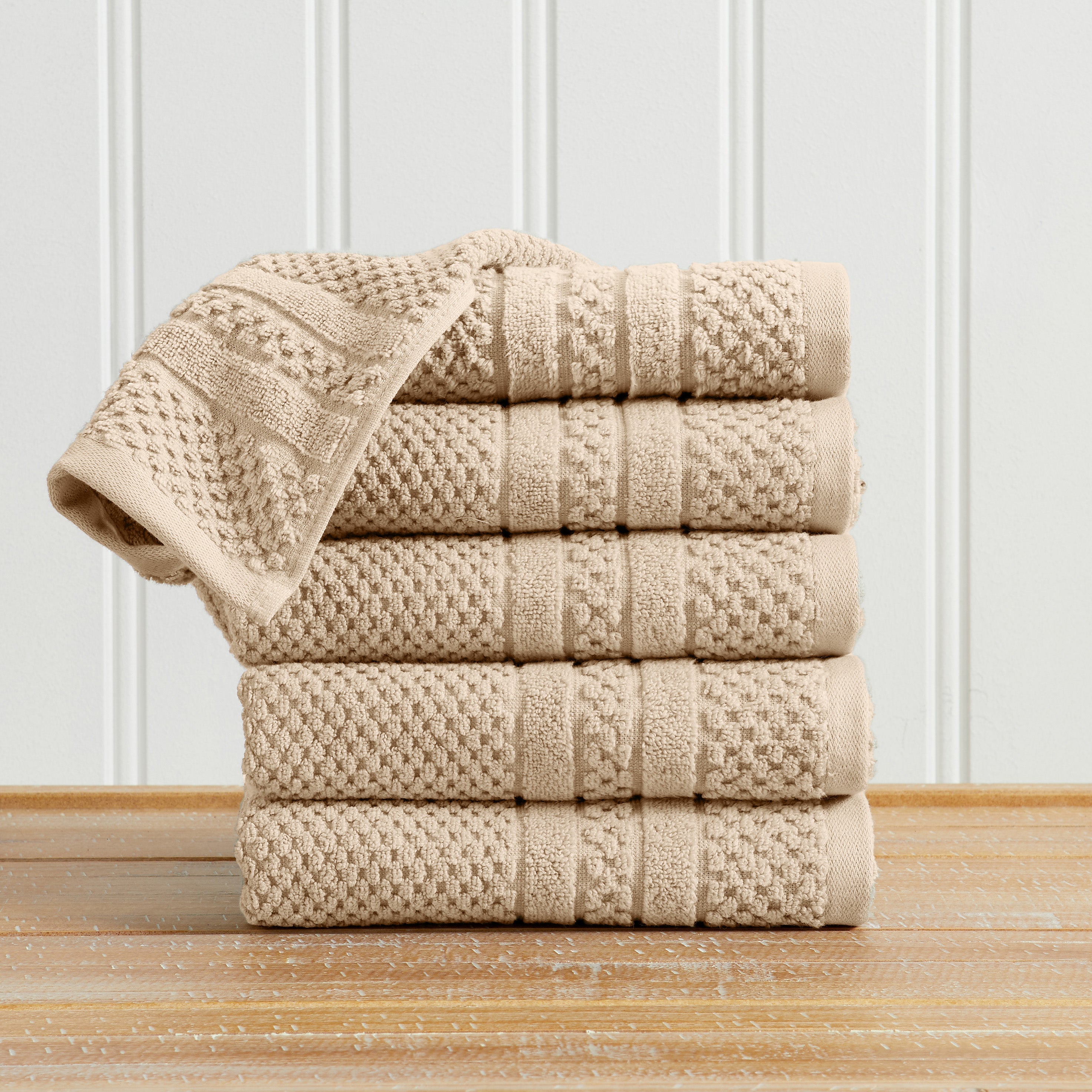 Giuliana Checkered Cotton Bath Towel Set