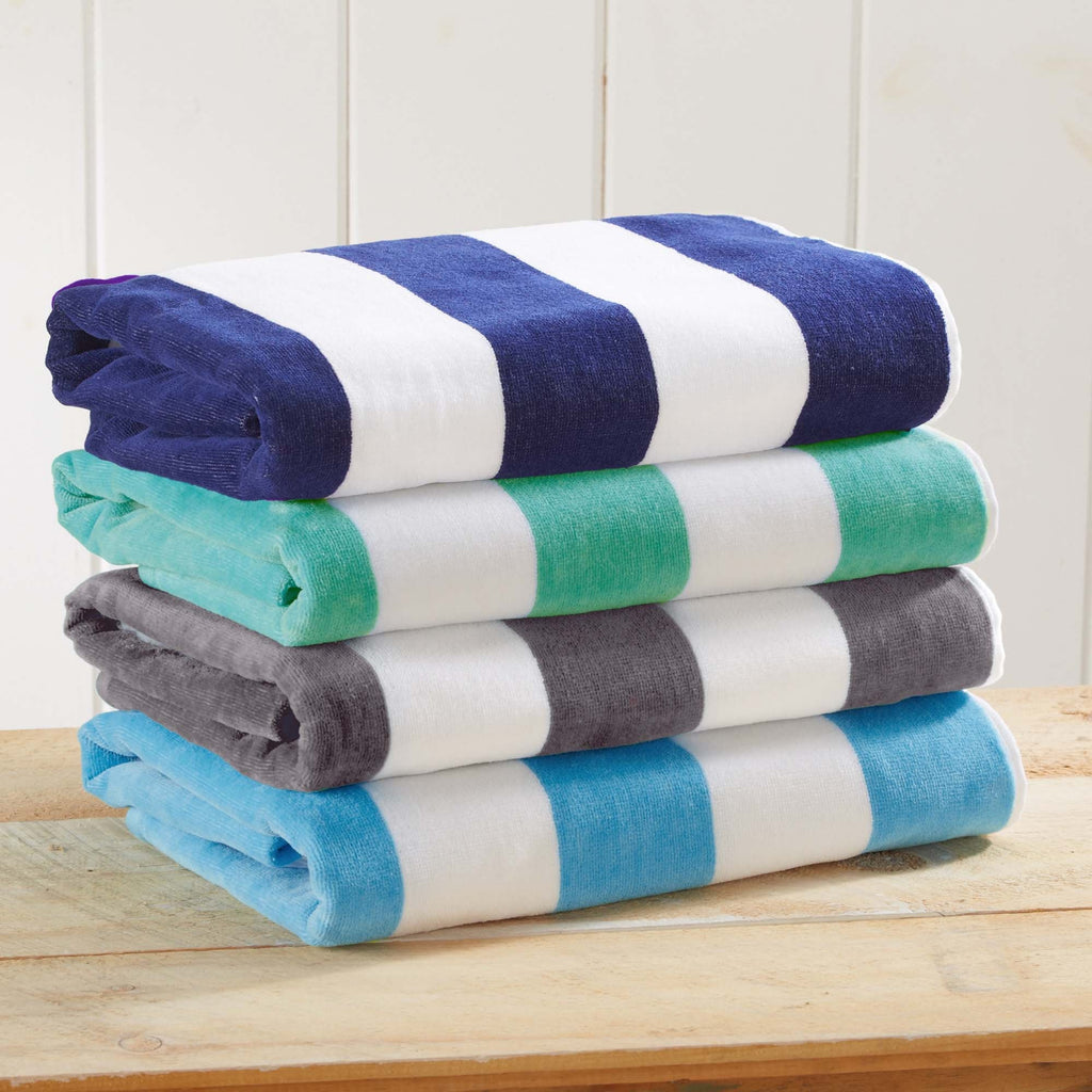 Novia Cabana Stripe Cotton Beach Towel