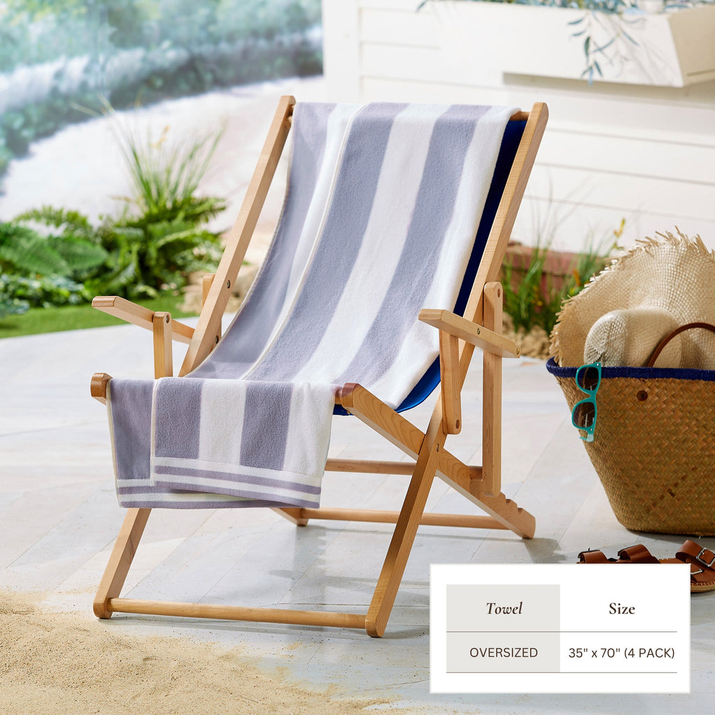 Edgartown Striped Cabana Beach Towel