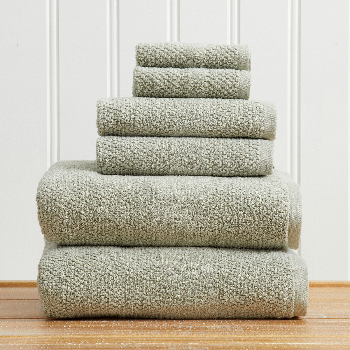 Marbella Textured Cotton Bath Towel Set