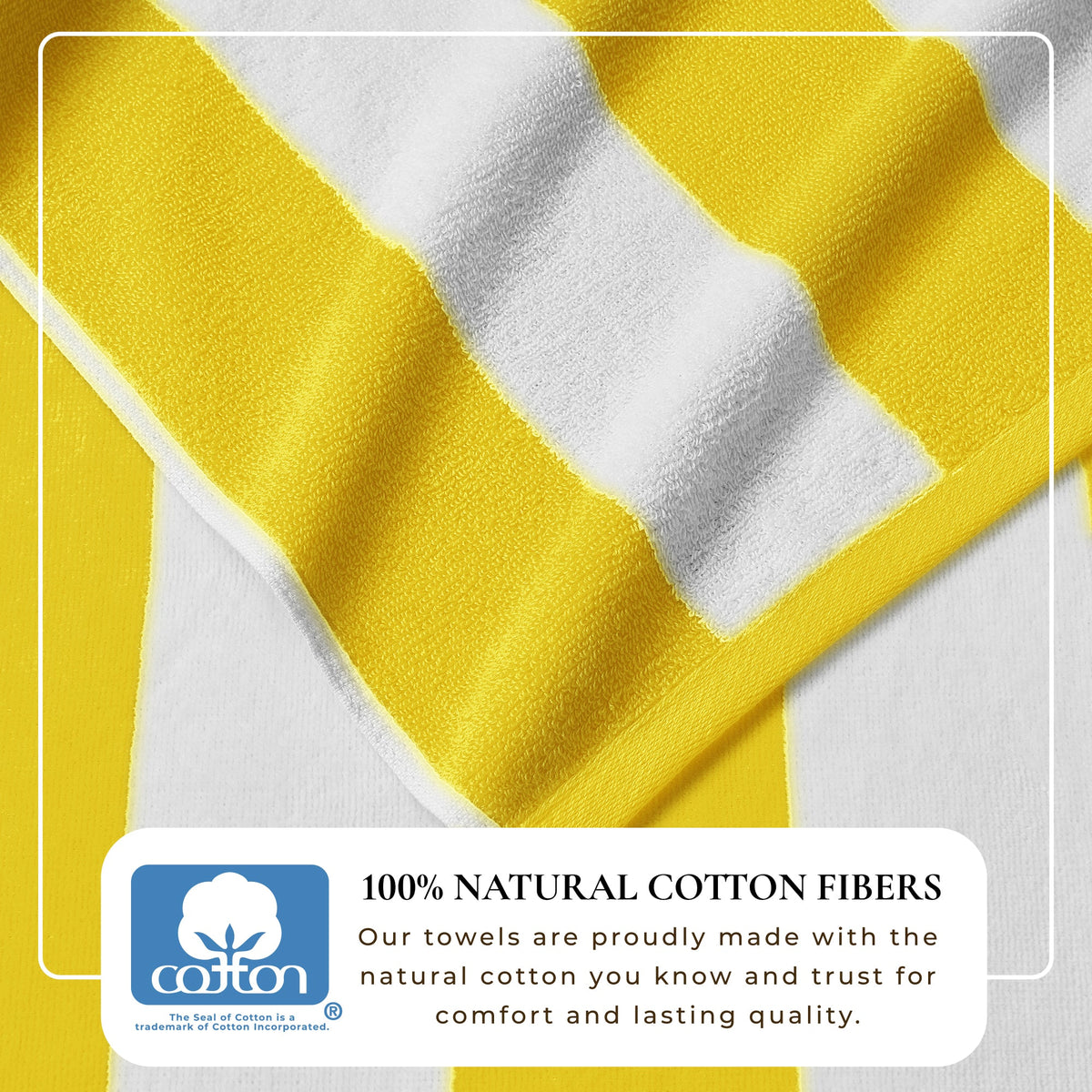 Novia Cabana Stripe Cotton Beach Towel
