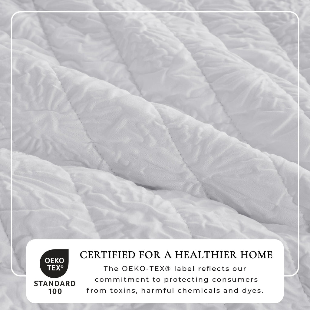 Floral Microsculpt Embossed Quilt Set