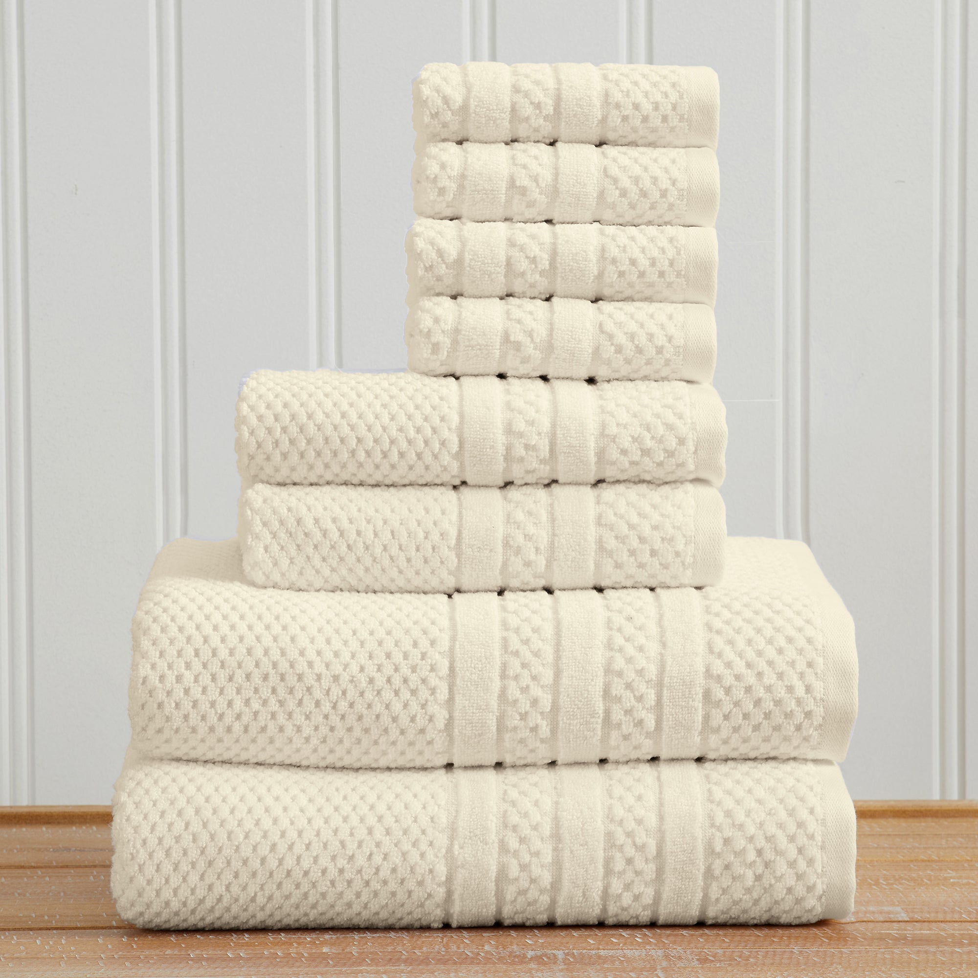 Giuliana Checkered Cotton Bath Towel Set