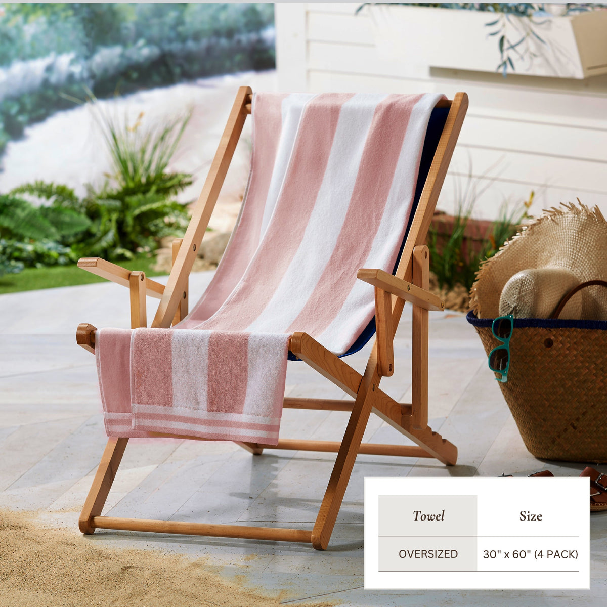 Edgartown Striped Cabana Beach Towel